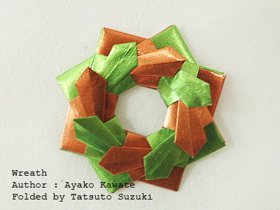 Origami Werath, Author : Ayako Kawate, Folded by Tatsuto Suzuki